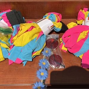 Pride skirts with retro glasses and floral headband